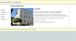 Desktop Screenshot of pension-haus-vogtland.de