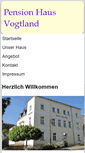 Mobile Screenshot of pension-haus-vogtland.de